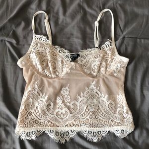Lace white bralette